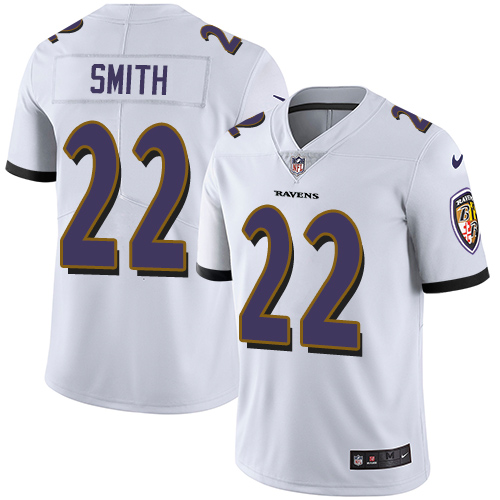 2019 Men Baltimore Ravens #22 Smith white Nike Vapor Untouchable Limited NFL Jersey->baltimore ravens->NFL Jersey